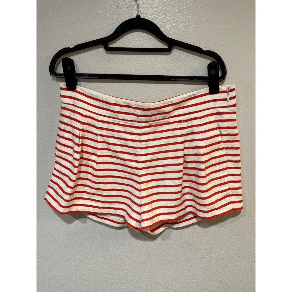 J. Crew Red and White Striped Women Shorts